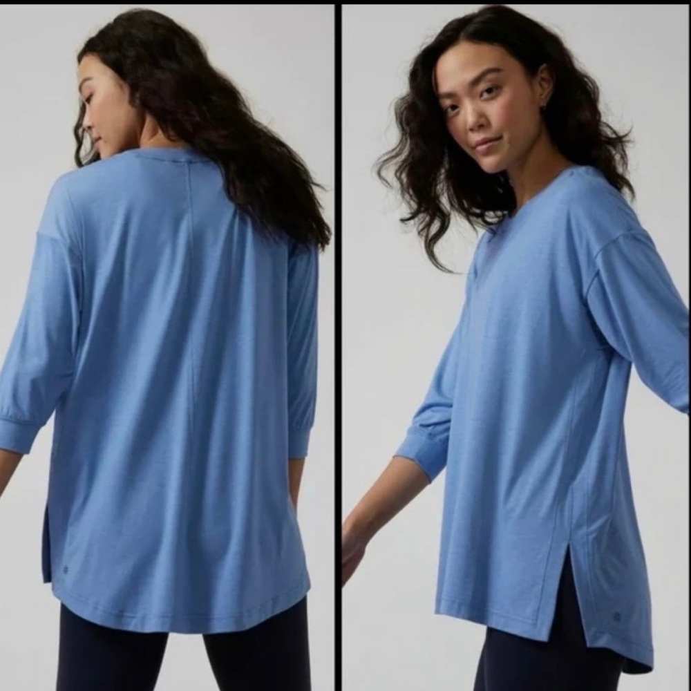 Athleta Tranquility Oversized 3/4 Sleeve Top